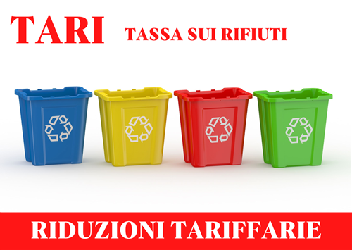Riduzione TARI 2025 utenze domestiche.